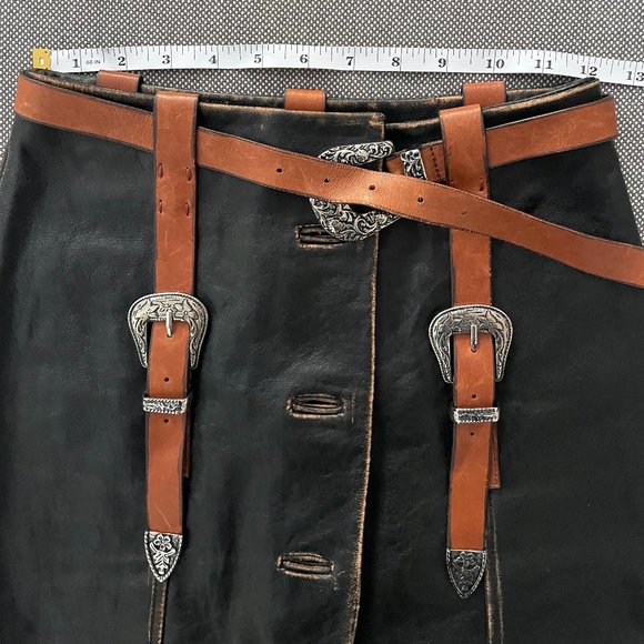 Acne Studios Leather Runway Skirt SS22 - Picture 7 of 10